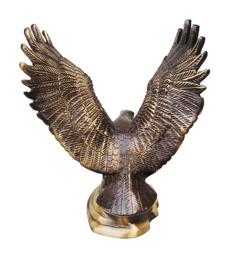 Brass Antique Showpiece Eagle Statue 2.28kg